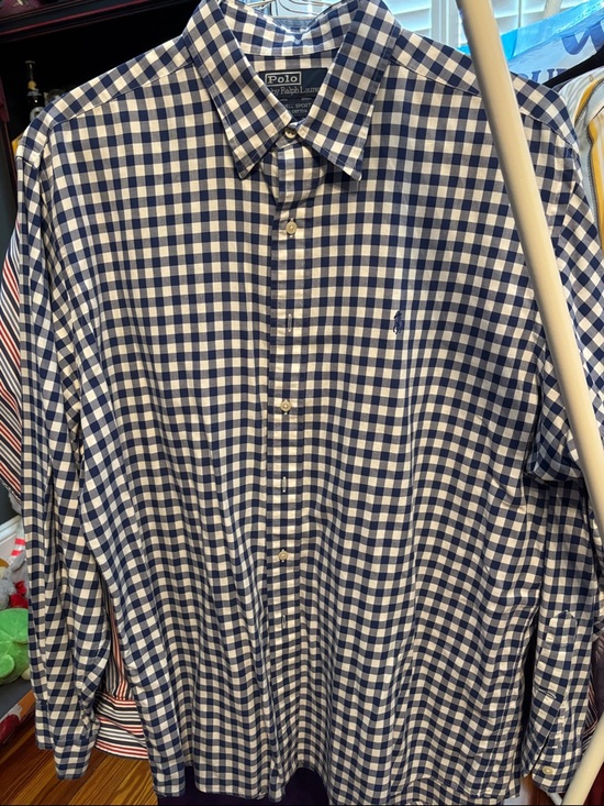 Polo Ralph Lauren Other - Polo by Ralph Lauren Navy and White Gingham Button-Down Shirt